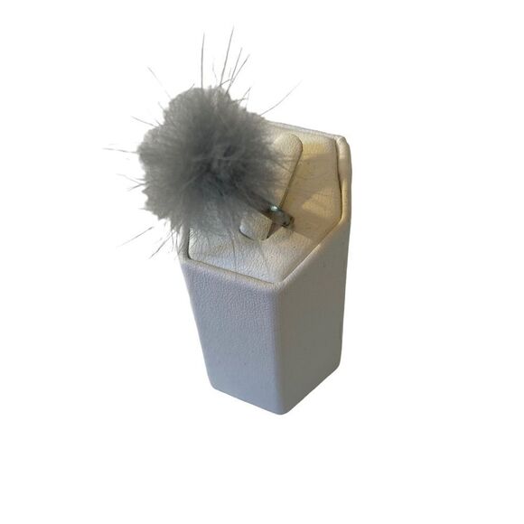 Furry Fun Silver Toned Adjustable Silver Toned Ring. - Picture 5 of 7